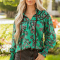 Elouise Shirred Puff Sleeve Blouse