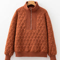 Yavita Half Zipped Loose Sweatshirt
