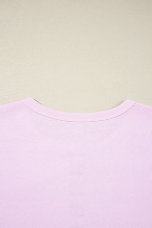Khloe Patchwork Loose Henley Sweatshirt