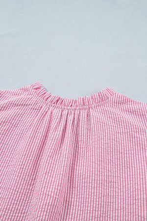 Maelynn Short Bubble Sleeve Blouse
