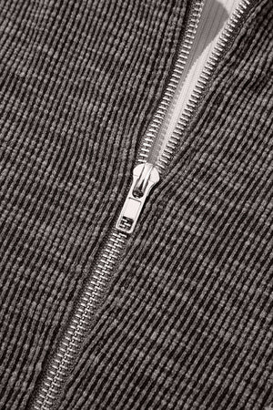 April Collar Zip Hooded Pullover
