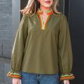 Marie Long Sleeve Blouse Long Sleeve Top