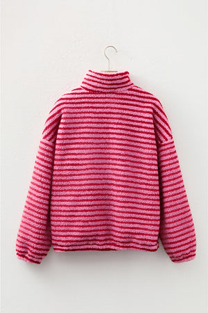 Camila Zip Fleece Oversize Sweatshirt