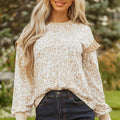 Aimee Detail Ribbed Trim Sweatshirt
