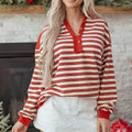Kylalara Collared Drop Shoulder Top