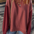 Ella Patchwork Drop Shoulder Pullover