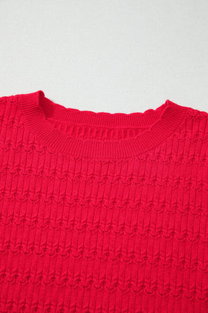 Nellie Knit Ribbed Cuffs Sweater