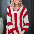 Anika Colorblock Bracelet Sleeve Sweater