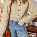 Sofia Front Cropped Cardigan Sweater