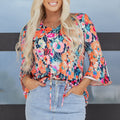 Verakina Flare Sleeve Tied Blouse