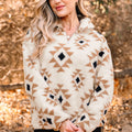 Elizy Quarter Zip Collar Sweatshirt