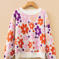 Jaylani Pattern Drop Shoulder Sweater