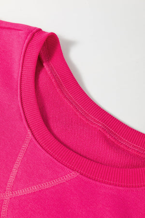 Ainsley Crisscross Stitching Loose Sweatshirt