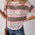 Leilani Crochet Half Sleeve Sweater