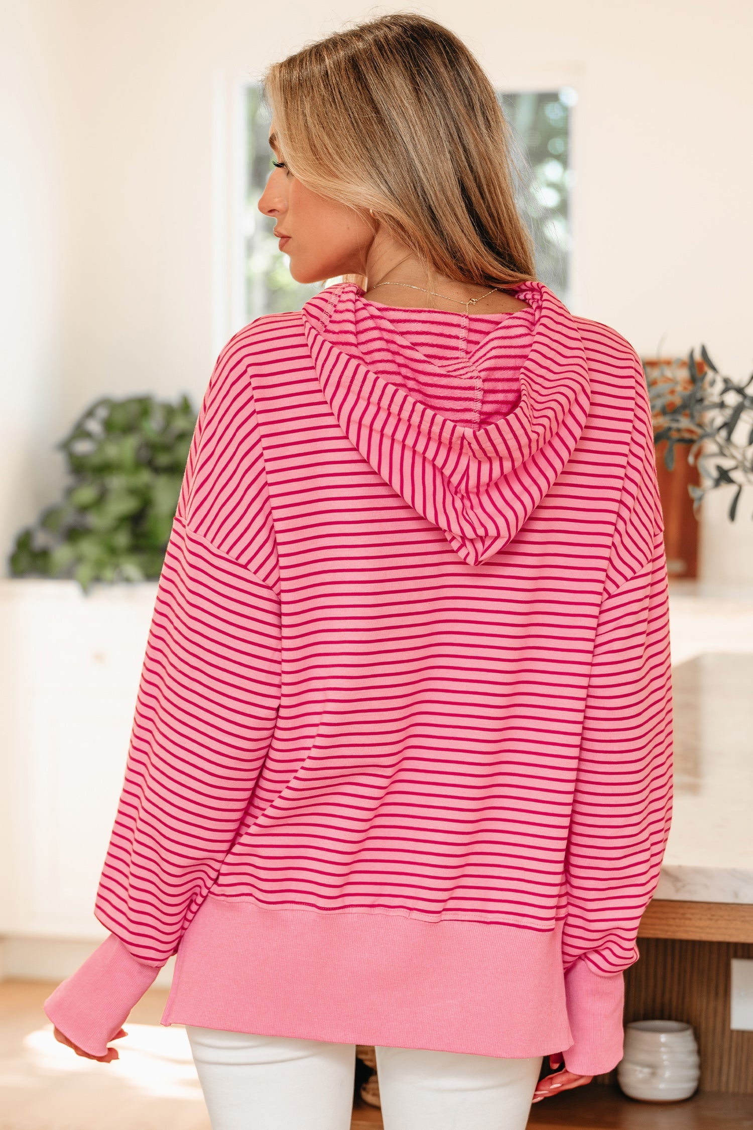 Valerie Shoulder Loose Fit Hoodie