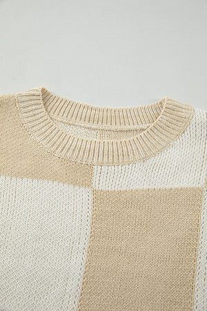 Vivifira Print Drop Shoulder Sweater