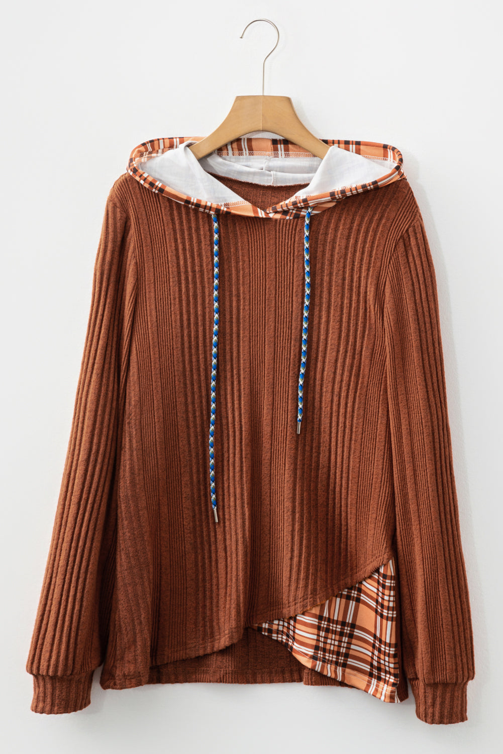 Mya Knit Drawstring Hooded Top