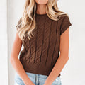 Lyrajira Texture Short Sleeve Sweater