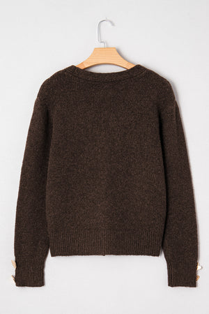 Kassidy Heart Metal Cardigan Sweater