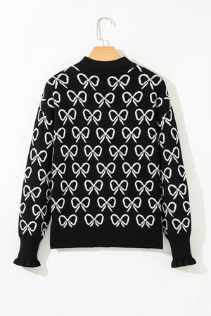 Elizabeth Shoulder Zipped Collar Sweater