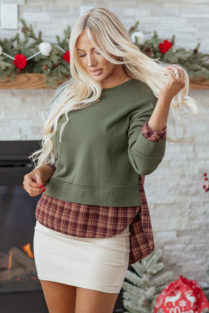 Rosa Patchwork Drop Shoulder Sweatshirt