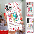 Blessed to be called Nana Mommy, Nana, Grandma, Auntie Personalized Phone Case 24hl100 SC7153