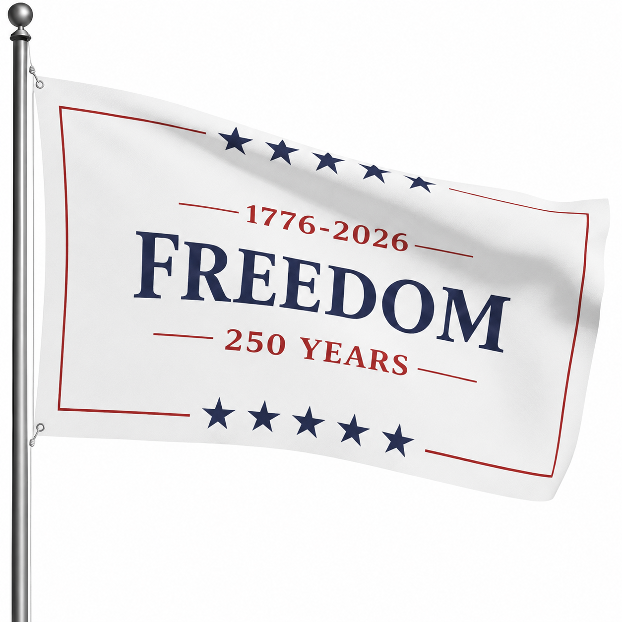 250 Years Freedom, 250 Years Patriotic American 1776 - 2026 Garden Flag TH10 170059