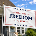 250 Years Freedom, 250 Years Patriotic American 1776 - 2026 Garden Flag TH10 170059