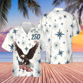 USA 250 Years 1776–2026 Hawaiian Shirt | Patriotic Eagle US Flag AOP Hawaiian Shirt 684323