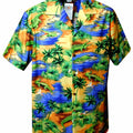 Gator Lagoon Boys Hawaiian Shirt in Blue