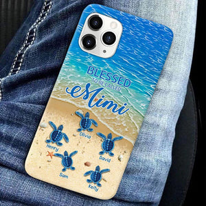 Turtle Happiness is Being Grandma Mommy Auntie Personalized Phone Case SC5272