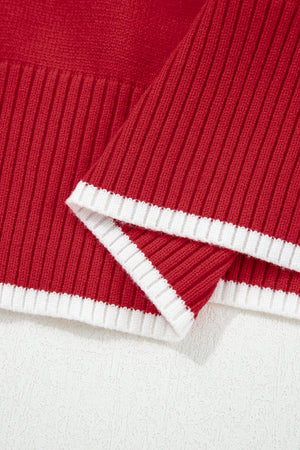 Malaysia accent Holiday Cropped Sweater