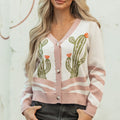 Paulina Desert Cactus Front Sweater