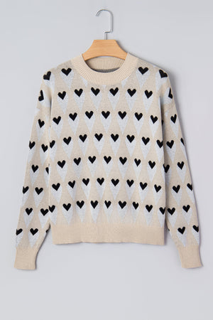 Aspyn Ribbed Trim Loose Sweater