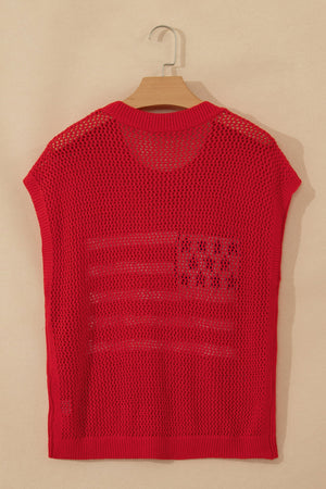 Emely Graphic Short Sleeve Sweater