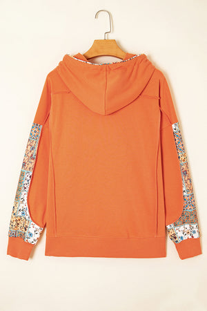 Myrassa Side Slit Drawstring Hoodie