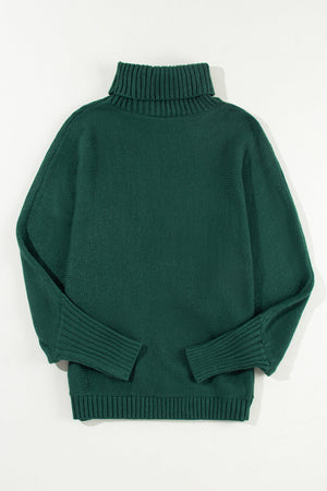 Belen Letter Embroidered High Sweater