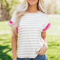Zayla Trim Short Sleeve Top