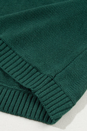 Belen Letter Embroidered High Sweater