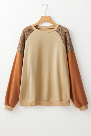 Scarlett Colorblock Drop Shoulder Sweatshirt