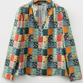 Sarajana Half Placket Collared Blouse