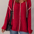 Olivia Knit Drawstring Hooded Sweater
