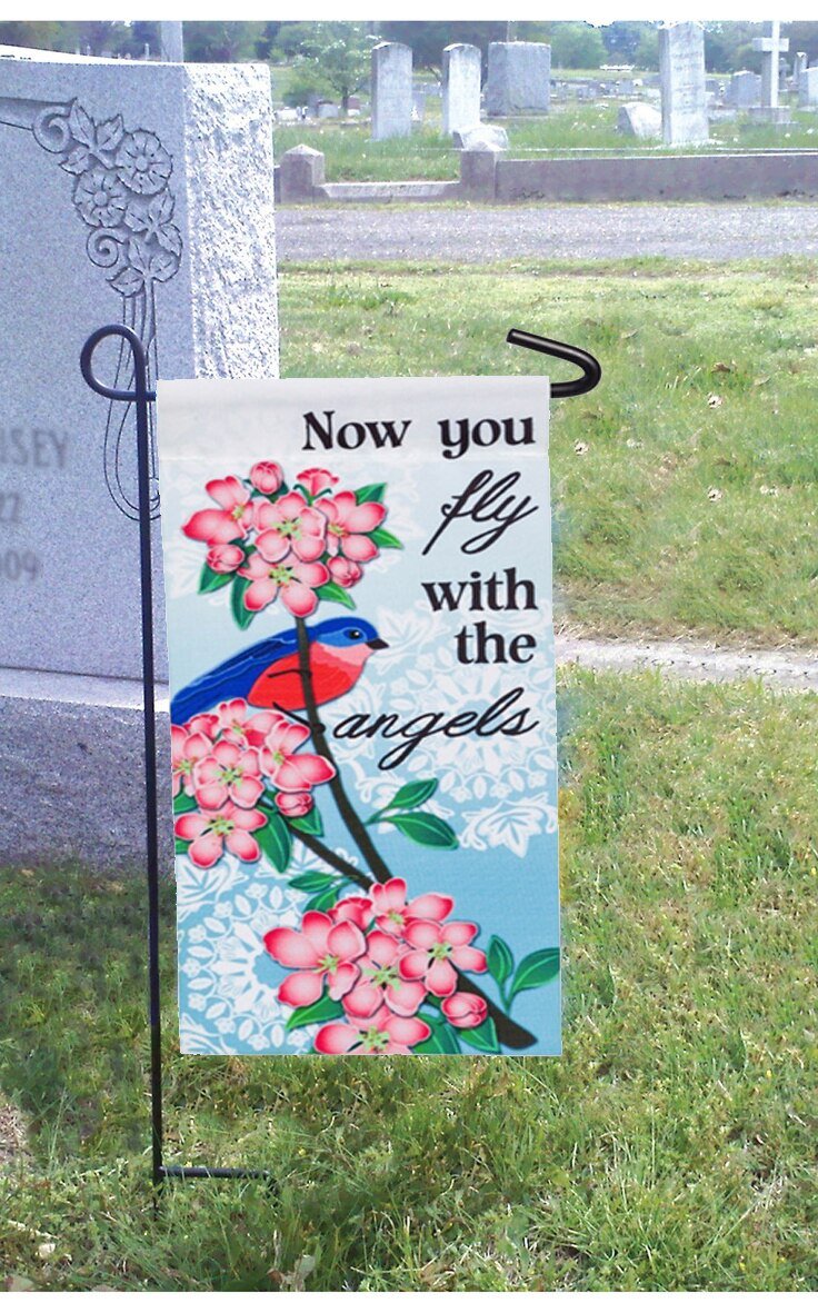Angel Arms Garden or Cemetery Flag
