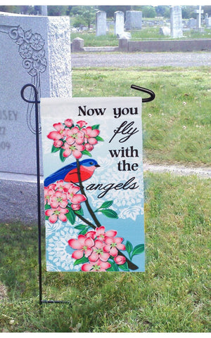 Angels Watch Over You Garden or Cemetery Flag