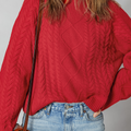 Joanna Cable Knit Baggy Sweater
