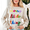Sylevi Graphic Ribbed Loose Sweatshirt