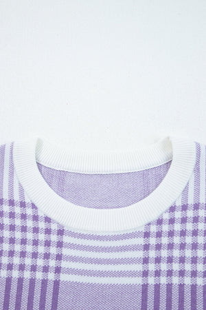 Giuliana Ribbed Trim Loose Sweater