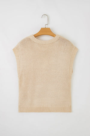 Giselle applique Cap Sleeve Sweater