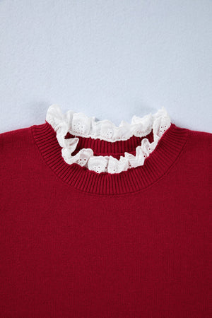 Brooklynn Patchwork Cuffs Loose Sweater