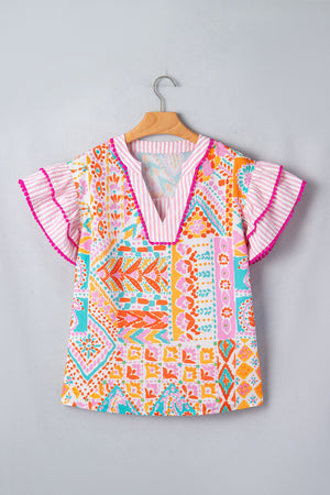 Giovanna Tiered Short Sleeve Blouse